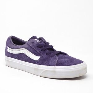 Vans Women Sneakers Purple Suede Fuzzy Sk8-Low Shoes Lace Up Size 6.5